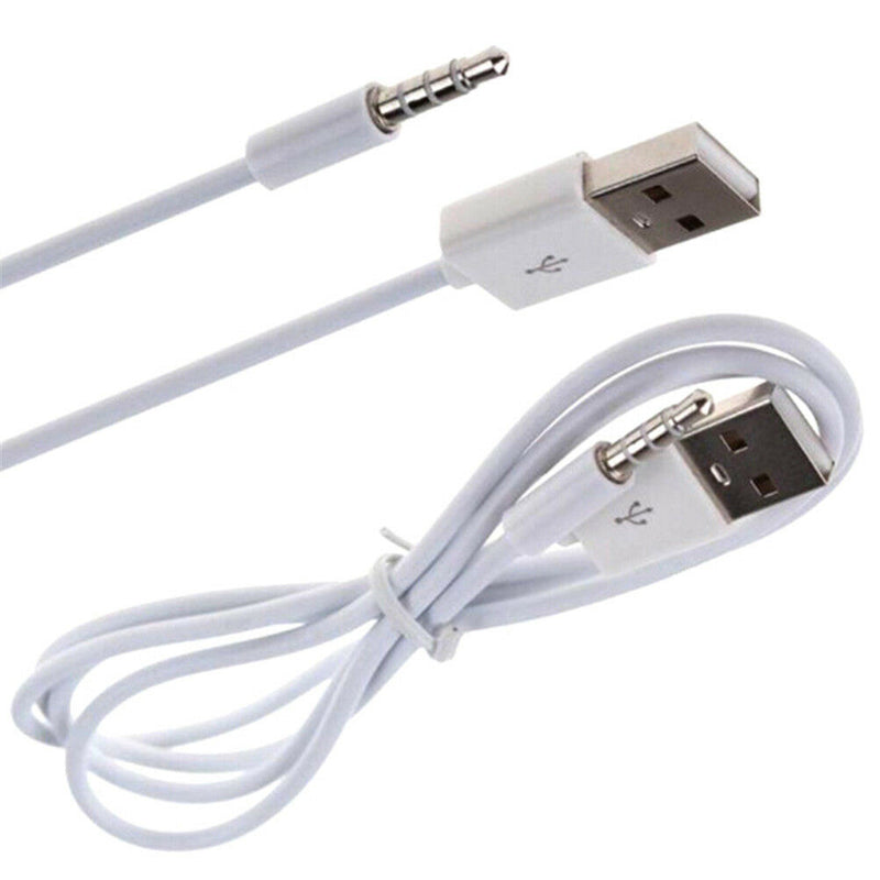 3.3 FT 3.5 mm AUX Audio Plug Jack to USB 2.0 Male Charge Cable Cord For MP 3