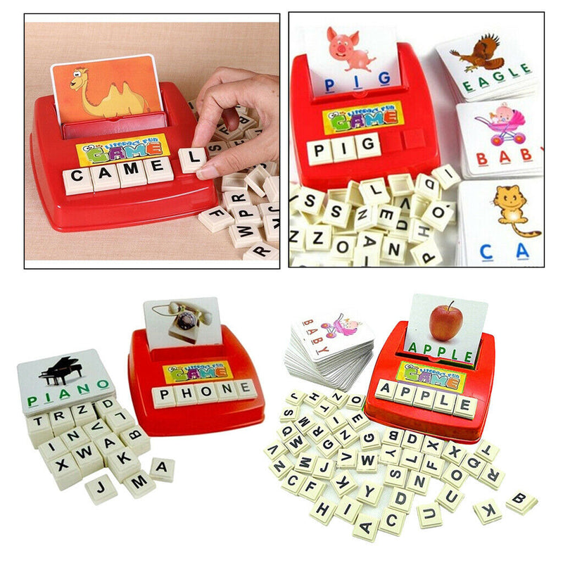 Funny Learning Machine Toys Kids Educational Letters Card 26Letters+30Cards