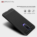 Carbon Fiber Soft TPU Protective Phone Case Shockproof Back Cover (Black)