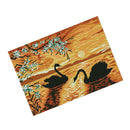 11CT Swan Sunset Stamped Cross Stitch DIY Embroidery Kits for Beginners Kids