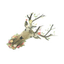 deer head iron on patches heat transfer pyrography for diy clothing decor  JR