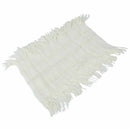 Women Warm Infinity 2 Circle Cable Knit Cowl Neck Tassel Scarf Shawl Xmas G