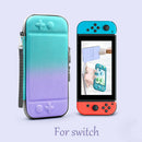 Game Console Gradient Storage Case for Switch Bag Pouch (Green Purple)