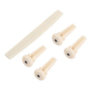 4pcs Acoustic Bass Guitar Bridge Pins Saddle for Bass Guitar Replacement