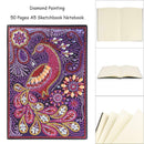 DIY Peafowl Special Shaped Diamond Painting 50 Pages A5 Students Sketchbook