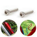 2Pcs Stainless Steel Bottle Screws Bike Bicycle Accessory K5X8 E0K1