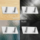2 Pack of Self Adhesive Hooks, Towel Rail, Hat Towel Robe Coat Stick-up Sta