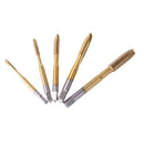 5pcs M3 M4 M5 M6 M8 Titanium Coated HSS Screw Thread Metric Spiral Fluted