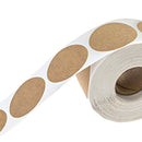 1 Roll of 500pcs Kraft Paper Blank Adhesive Labels Decorative Sealing Stickers