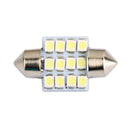 Car 12 SMD LED 3528 31mm Interior Dome Festoon Bulb Light Lamp White DC 12V