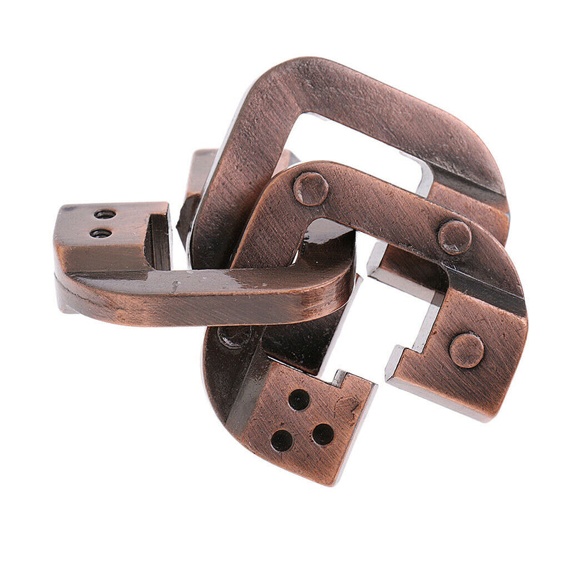 5pcs Chinese Classic Brain Teasers Metal Magical Lock Puzzle for Kids & Adults