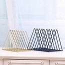 Nordic e simple wrought iron desktop storage rack shelf file magazine stora N8B3