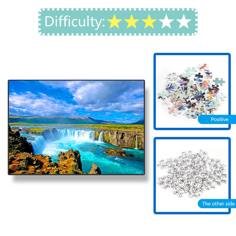 1000pcs River Scenery Puzzle Toys for Adults Children Assembling Picture