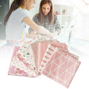 8Pcs 50*50CM Pure Cotton Fabric DIY handmade Patchwork Cloth Group Plain Weave