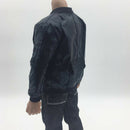 1/6 Simulation Artificial Leather Jacket and Pants T-shirt Suit for 12'' Hot