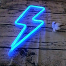 Thunder Lightning Shape Neon Light Sign Night Club Bedroom Wedding Party Home