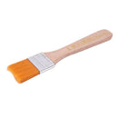 2pcs Orange Bristle Wooden Handle Oil Painting Paint Brush 1.2" Width