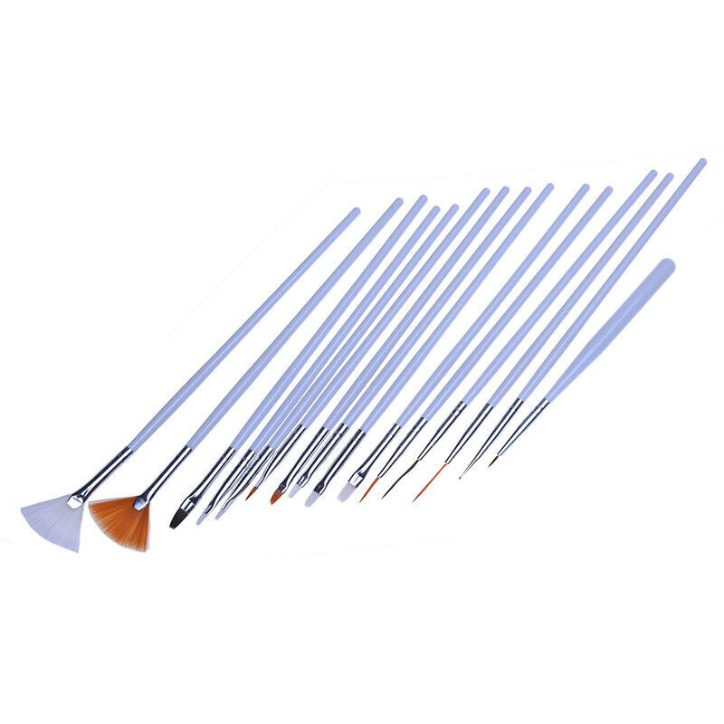 20pcs Nail Art Design Set Dotting Painting Polish Brush Pen Tools V5C8