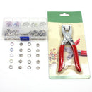 50pcs of 9.5mm Hollow Five-Prong Buckle +  Stainless Steel Pressure plie POY