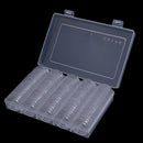 100 Luxury 30mm Clear Round Plastic Coin Capsule Box Holder Storage wish boxFT