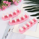 3 in 1 Nail Holder Practice Training Display Stand w/15pcs Nail Tips (Pink)
