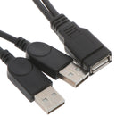 USB 2.0 Female to USB 2 Male Cable USB Double Splitter Power Extension Cabl Nw