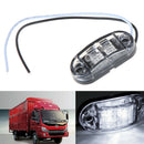 1Pc White 2LED Side Marker Clearance Light Lamp Car Truck Trailer OZ