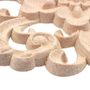 Lots Wood Carved Long Onlay Applique Unpainted Flower Walls Cabinets Door D