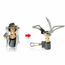 Foldable Portable Camping Steel Stove Outdoor Picnic Hiking Mini Gas Burner LJK