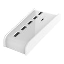 USB Hub with 5 USB A + 1 USB C Ports for PS5 PS5 Digital Edition White A
