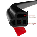 Black L-Shaped Seal Strip Car Door Trunk Weather Strip Edge Trim Hood J3W3