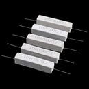 5 Pcs 10W Watt 100 Ohm 5% Axial Wirewound Cement Resistors X4U3