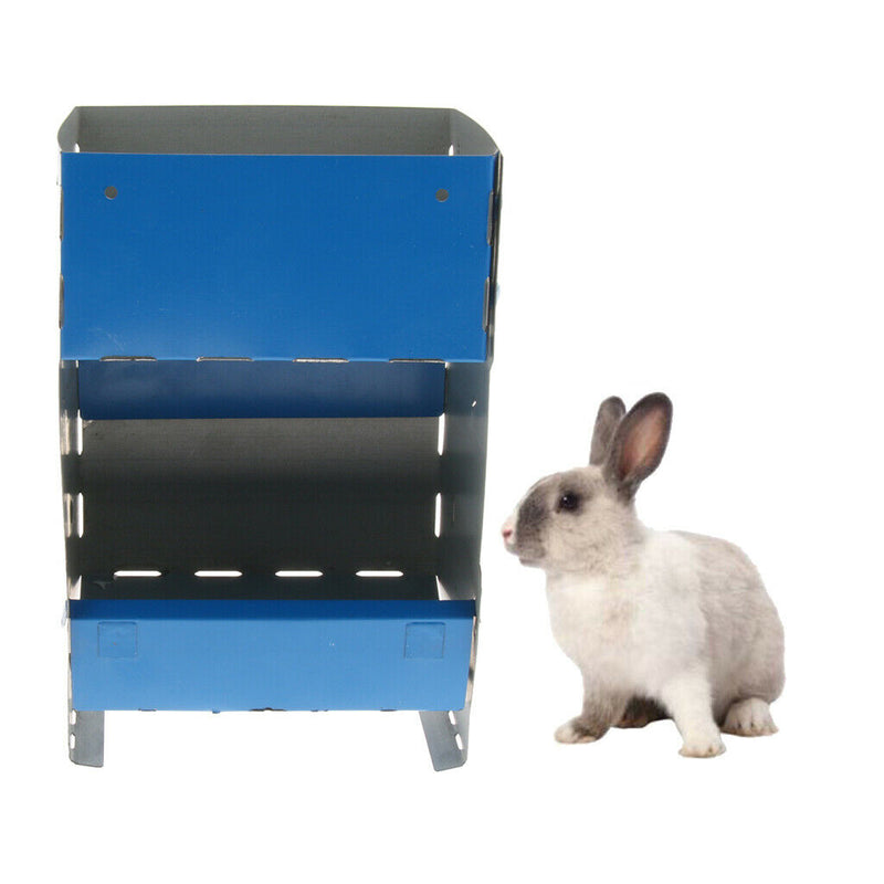 Classic Metal Feeder Premium Iron Bunny Hay Feed Manger Chew-Proof & Lasts A