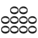 10Pcs Finger Ring Grips Inserts for Barber Hairdressing Shear Scissors Balck