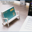 Sofa Shaped Business Card Holder Display Stand Desk Organizer Office Supplies