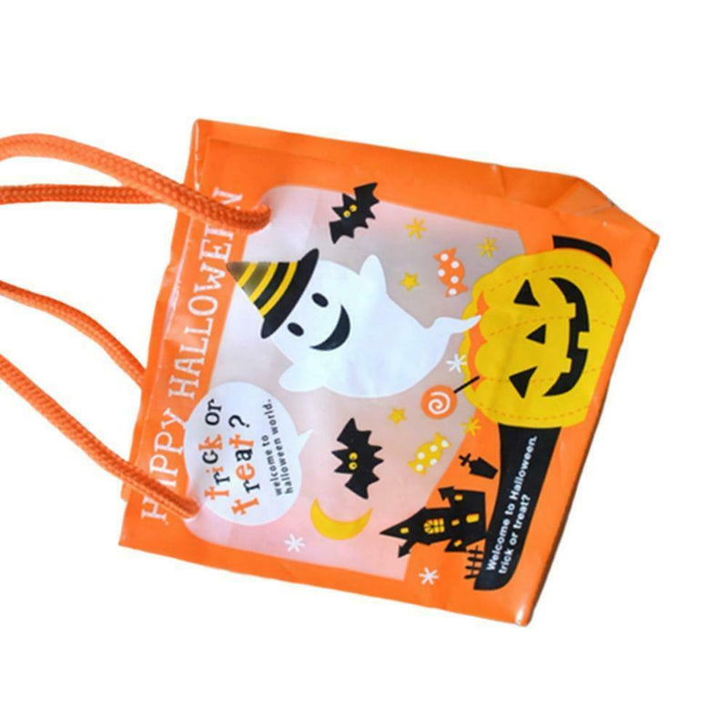 New Pumpkin Lantern Canvas Tote Bag Women Shopper Carry Pouch Halloween Hot