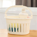 Plastic Storage Basket Portable Small Bath Basket Desktop Storage Box Kitch