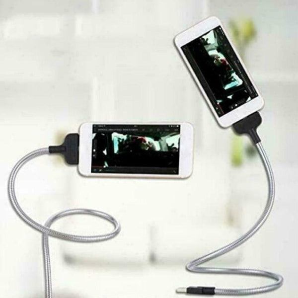 Type-c Lazy Stand Up Charging Cable Flexible Phone Bracket USB Charger B8Y0