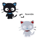 Cat Reversible Change color Sequins Sew On Patches DIY Clothes Patch Applique JR