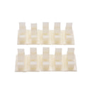 Great Adhesive Backed Nylon Wire Adjustable Cable Clips Clamps Fit White 10mm Gw