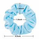 12 Pieces Velor Scrunchie, Velvet Scrunchies, Elastic Hair Velvet