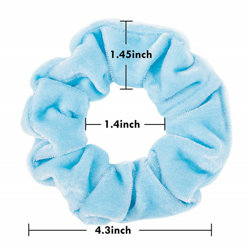 12 Pieces Velor Scrunchie, Velvet Scrunchies, Elastic Hair Velvet