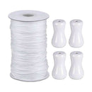 White Braided Lift Shade Cord Wood Pendant for Aluminum Blind Shade