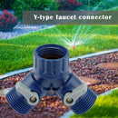 Two-way Garden Hose 3/4" Water Tap Splitter Connector Y Control Water Valve New/