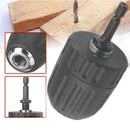 0.8mm-10mm Keyless Drill Chuck Screwdriver Impact Driver H6S9 Shank- Adapto H9J5