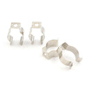 4Pcs Holder T8 Fluorescent Tube Lamp Bracket Clips Socket Lampholder Silver3CK