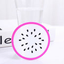 7 Color/Lot Combination Hot Coaster Fruit Shape Silicone Cup Pad Slip Insul A2O4