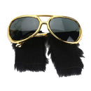 2x Novelty Sunglasses Funny Beard Glasses 70s Disco Costume
