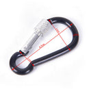 5Pcs/set Spring Lock Carabiner Snap Hook Hanger Locking Clip Keychain Camping FT