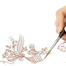6-Piece Fine Paintbrushes - Detail Paint Brush Set - For Acrylic, Watercolo
